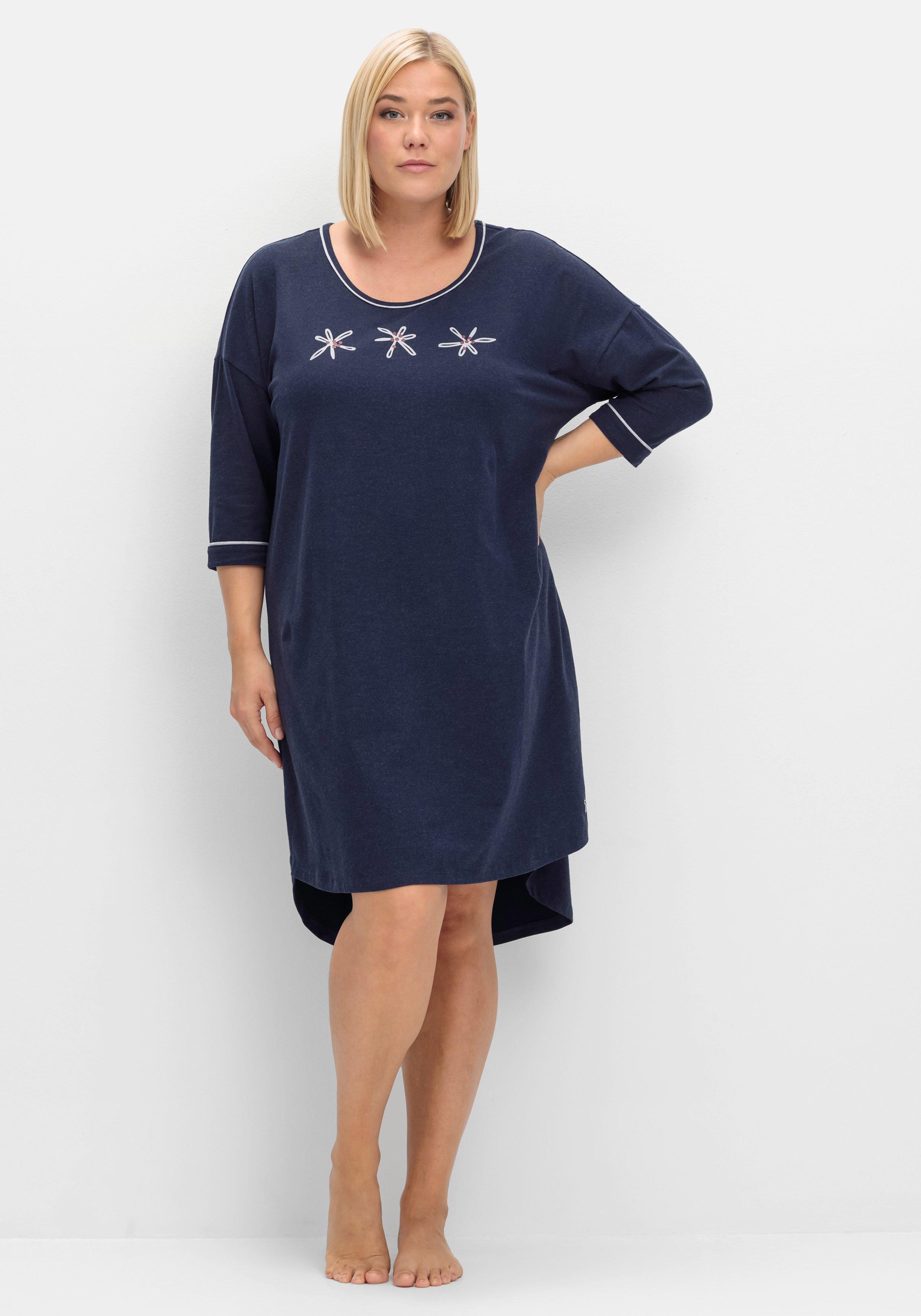 Nachthemd mit Frontdruck, in Oversize-Form