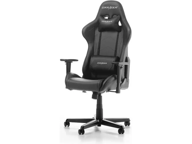 DXRacer Formula Series F08-N - Stol - armstøtter - T-formet - drejeled - polyuretan-læder - sort