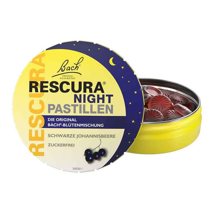 Bachblüten Original Rescura Night Pastillen schwarze Johannisbeere, 50 g
