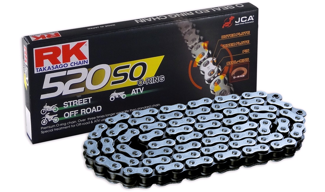 RK kæde 520SO O-ring, 125SX