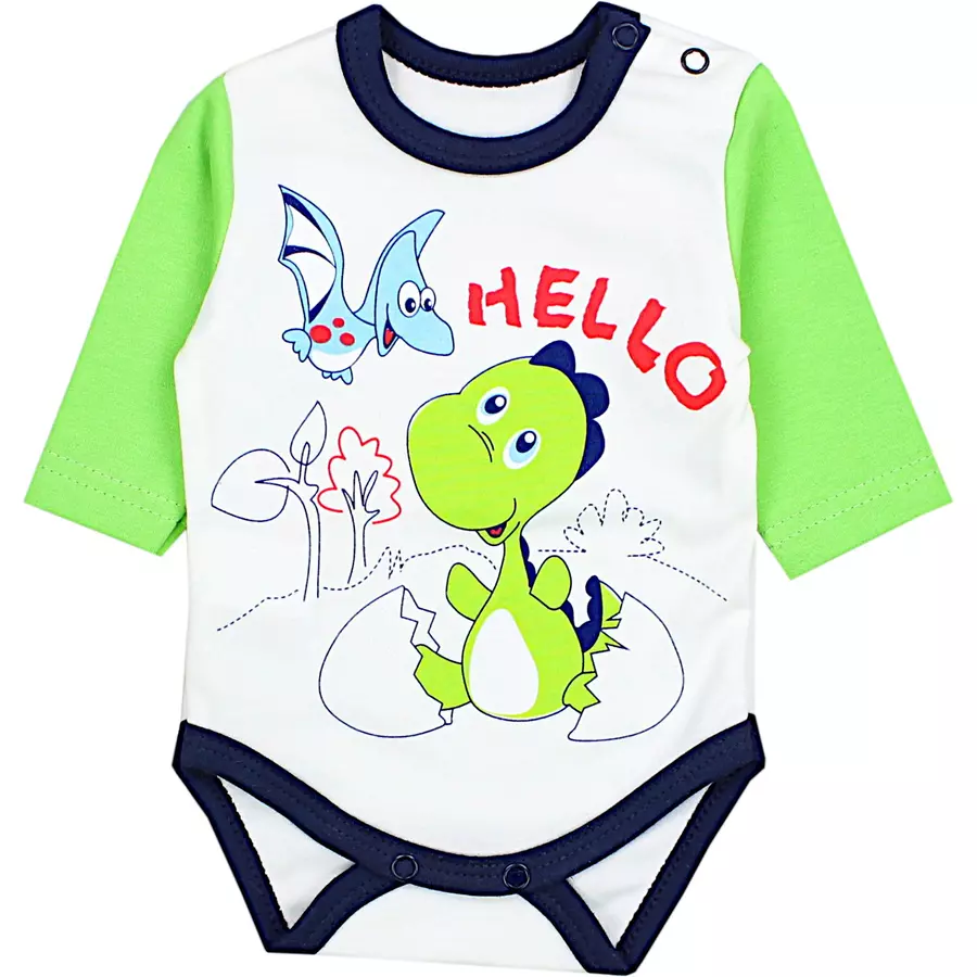 TupTam Baby Bekleidungsset Langarmbody Hose Mütze3 teilig grün