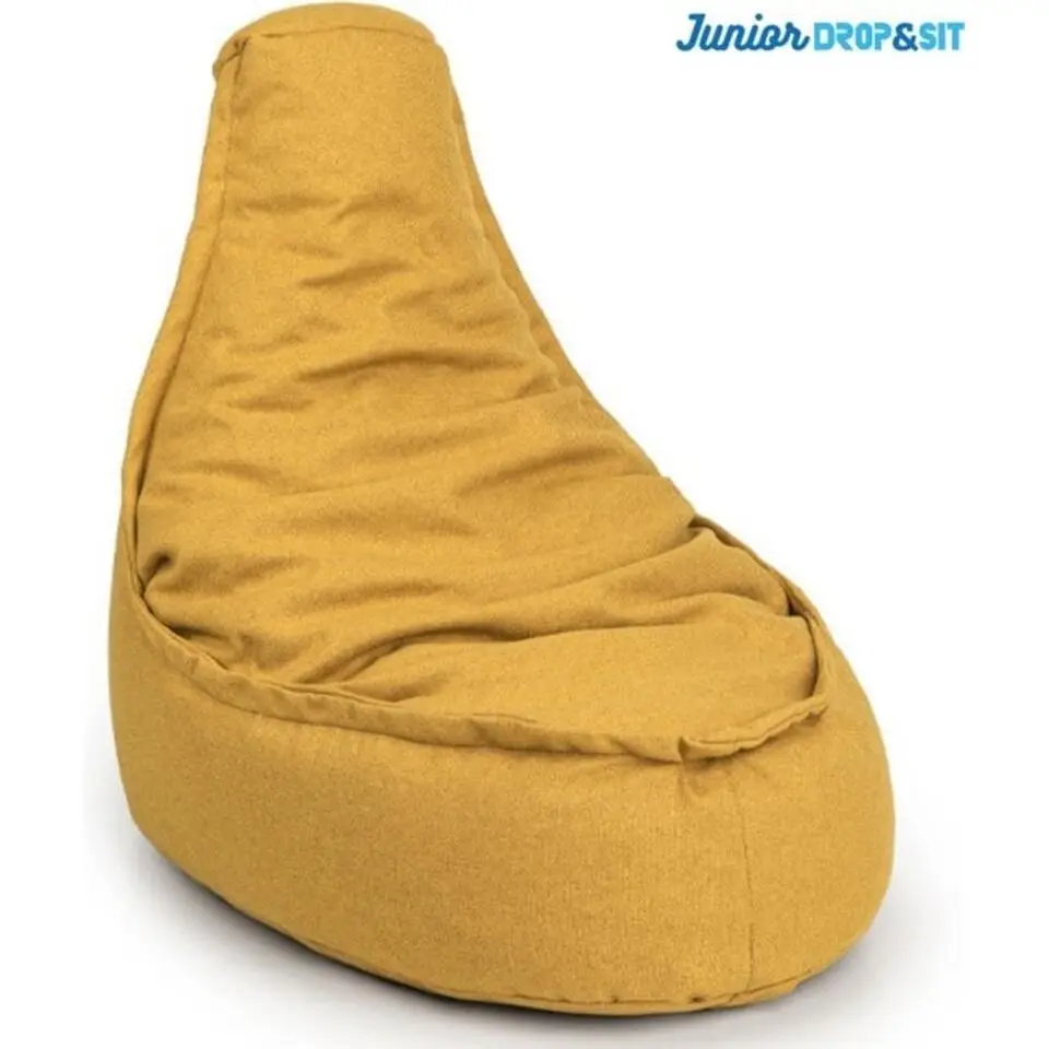 Parya - Zitzak Stoel Duurzaam - 100% Gerecyclede Petflessen - Geel - Junior