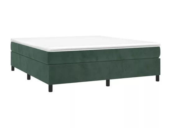 Sommier à lattes de lit Vert foncé 200x200 cm Velours