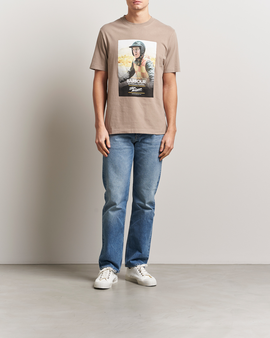 Barbour International Nicholl Steve McQueen T-Shirt Timber Wolf