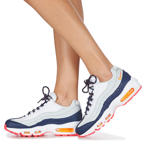 Nike - AIR MAX 95 W - Blanc / Bleu / Orange