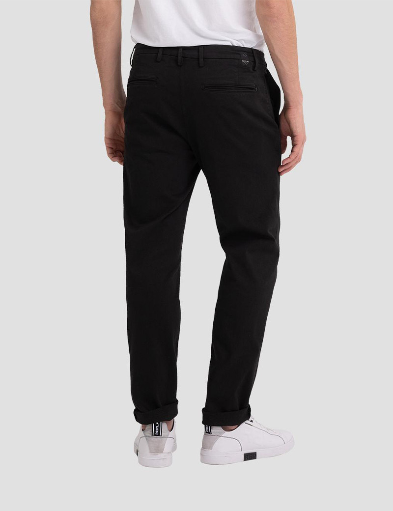 REPLAY CHINO HOMME REGULAR BENNI NOIR