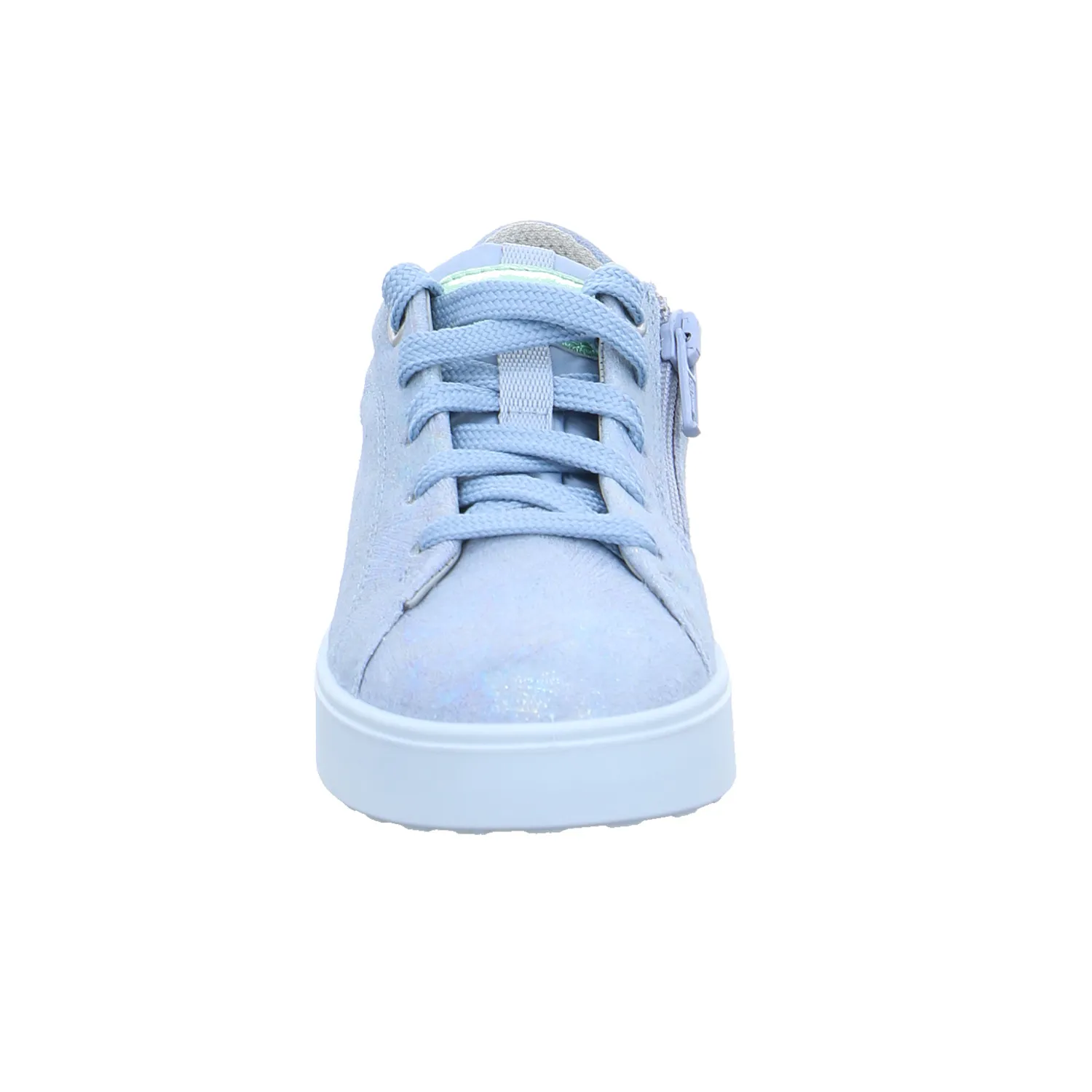 SUPERFIT Kleinkinder-Halbschuh Binder Hellblau Leder  Sneaker