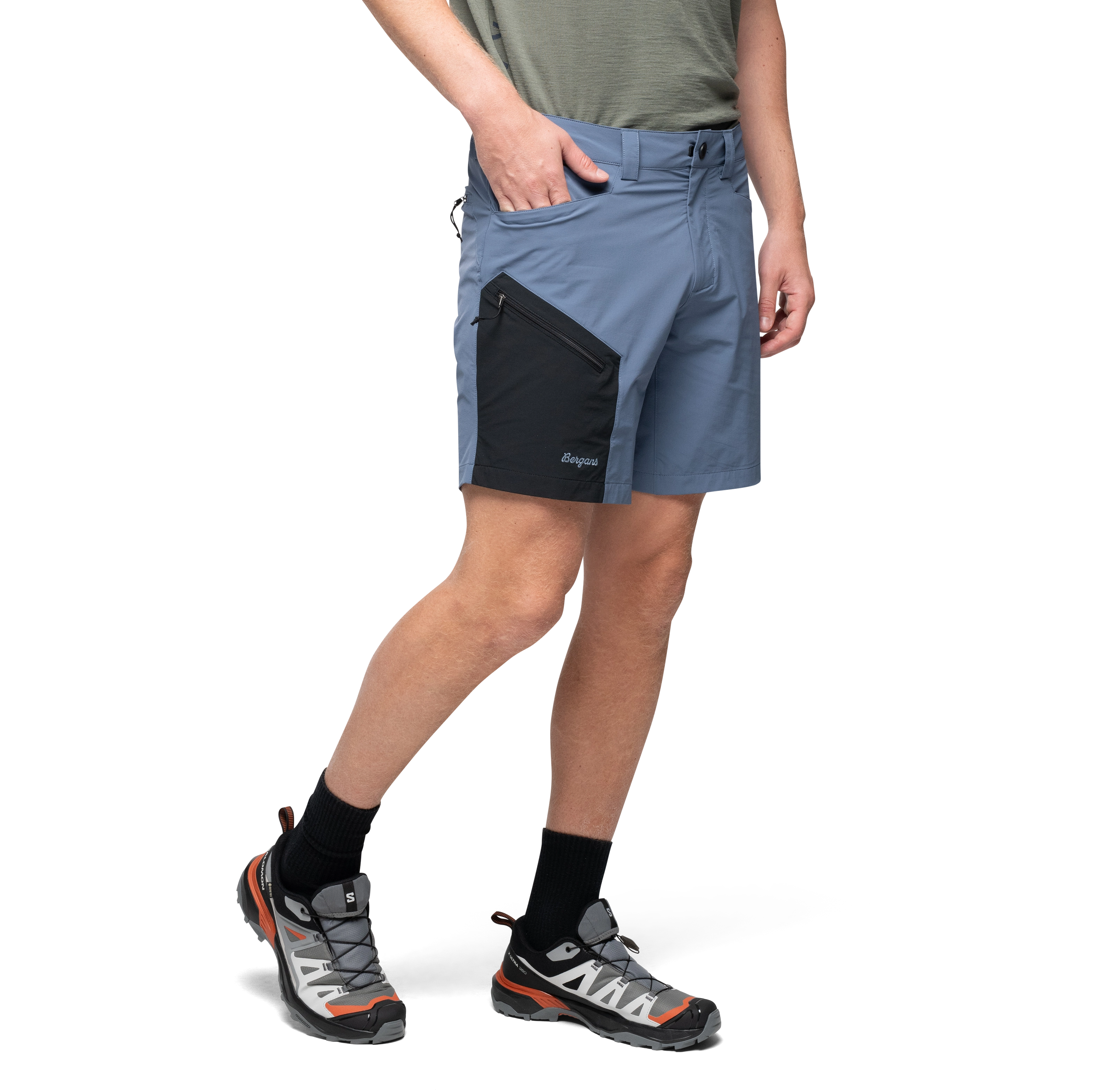 Vaagaa Light Softshell Shorts Men Granite Blue / Black