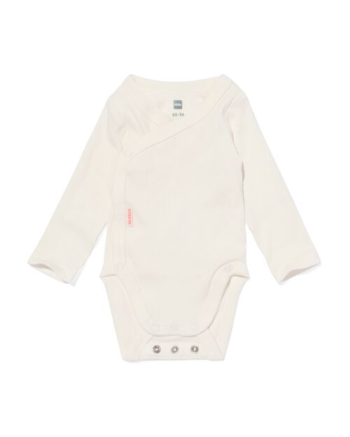body évolutif côtelé nouveau-né avec bambou stretch blanc