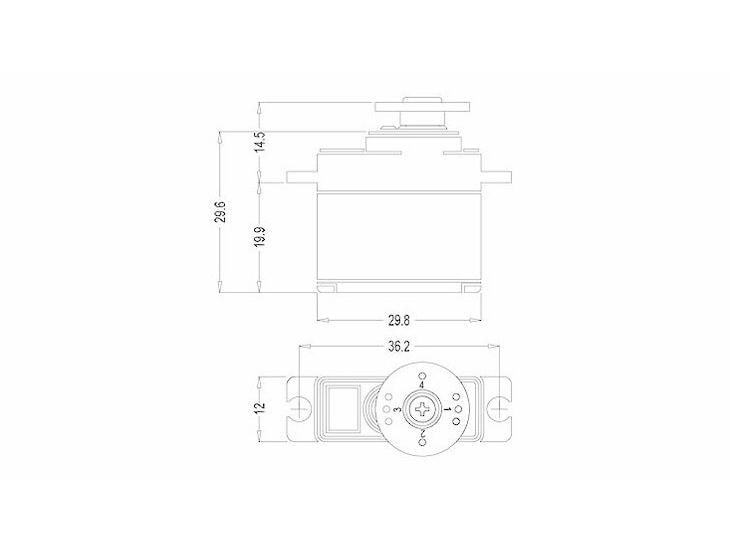 Hitec Servo Hitec HS-81 25 Ncm Analog Mini Servo