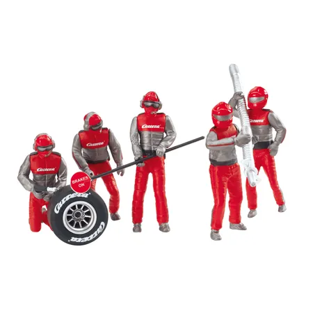 Carrera Digital 124, Digital 132 und EVOLUTION Figurensatz Mechaniker, Carrera Crew rot