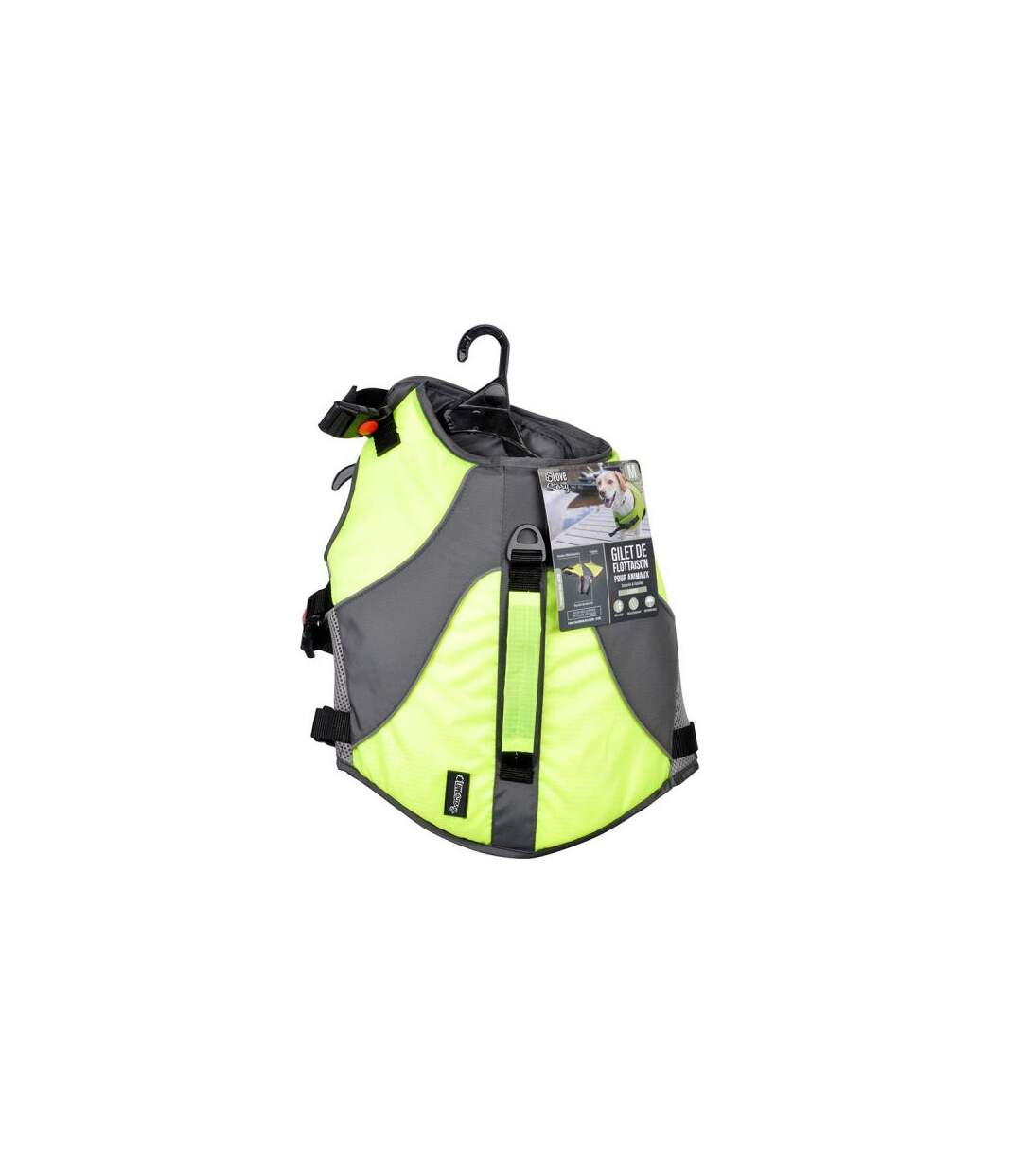 Paris Prix - Gilet De Flottaison Pour Chien réfléchissant 48cm Jaune