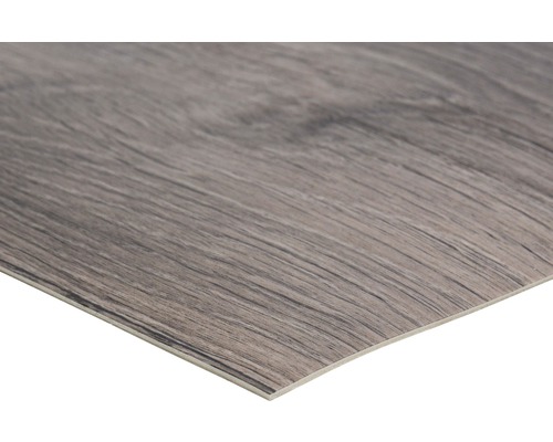 PVC vloer Infinity plank look donkergrijs 200 cm breed (per meter verkocht)
