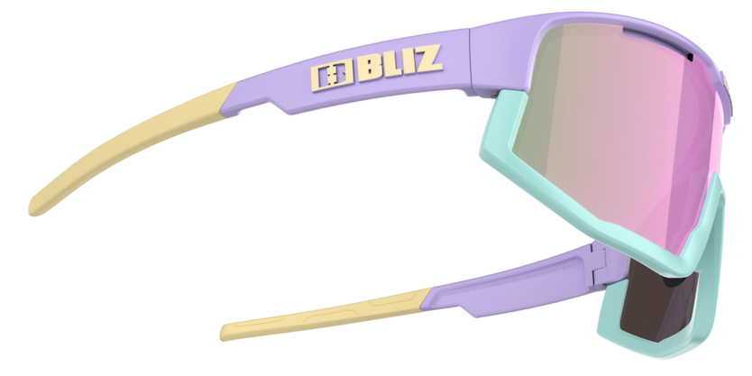 Bliz Fusion Small Cykelbriller Lilla med Pink Linse