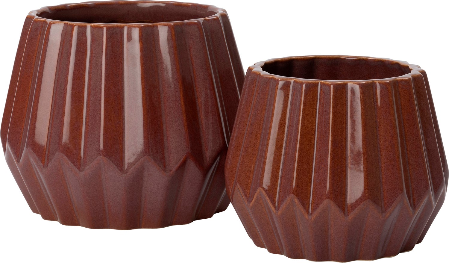 Intratuin bloempot Storm rood D 17 H 13 cm