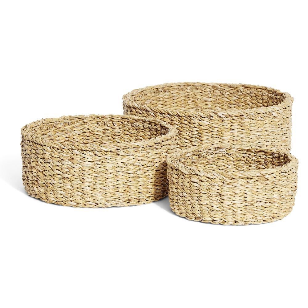 Panière osier ronde grand modèle Ø30xH12cm