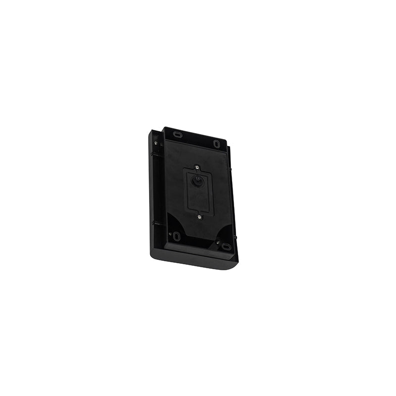 QAZQA Wandlamp zwart incl. LED IP44 met bewegingssensor - Khuvan