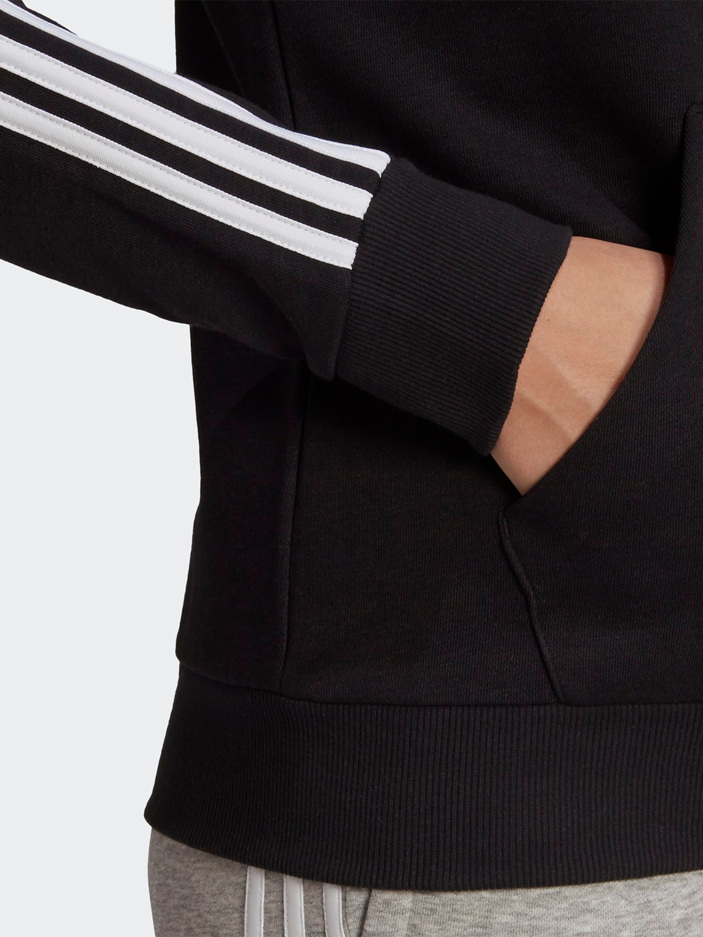 Fleece 3-Stripes Full Zip Hoodie