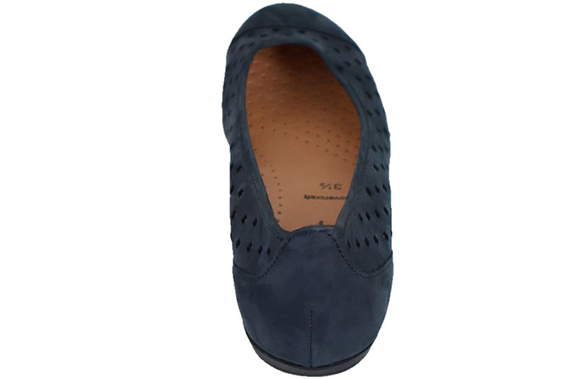 GABOR NUBUCK BALLERINA I BLÅ