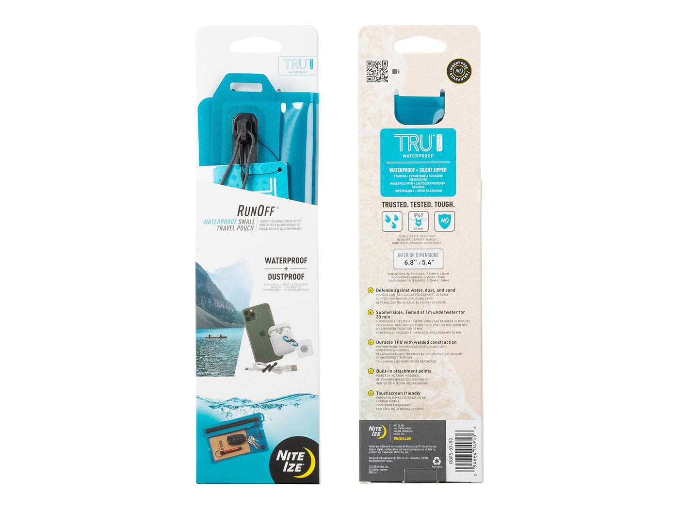 Nite Ize RunOff Waterbestendige reistas Blauw S