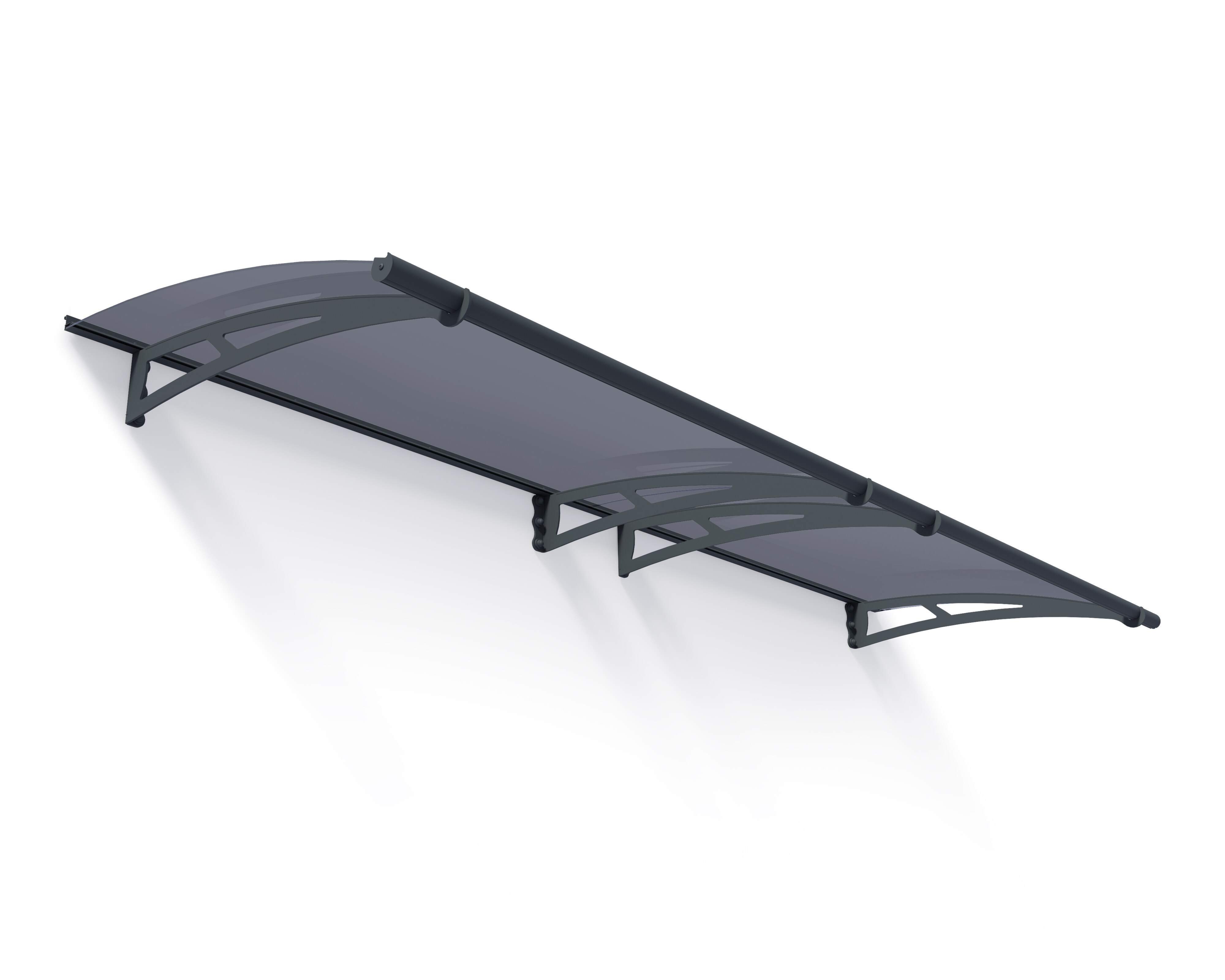Canopia Aquila Vordach, solar grau, klar 302x91,5x17,5 in cm (LxBxH)