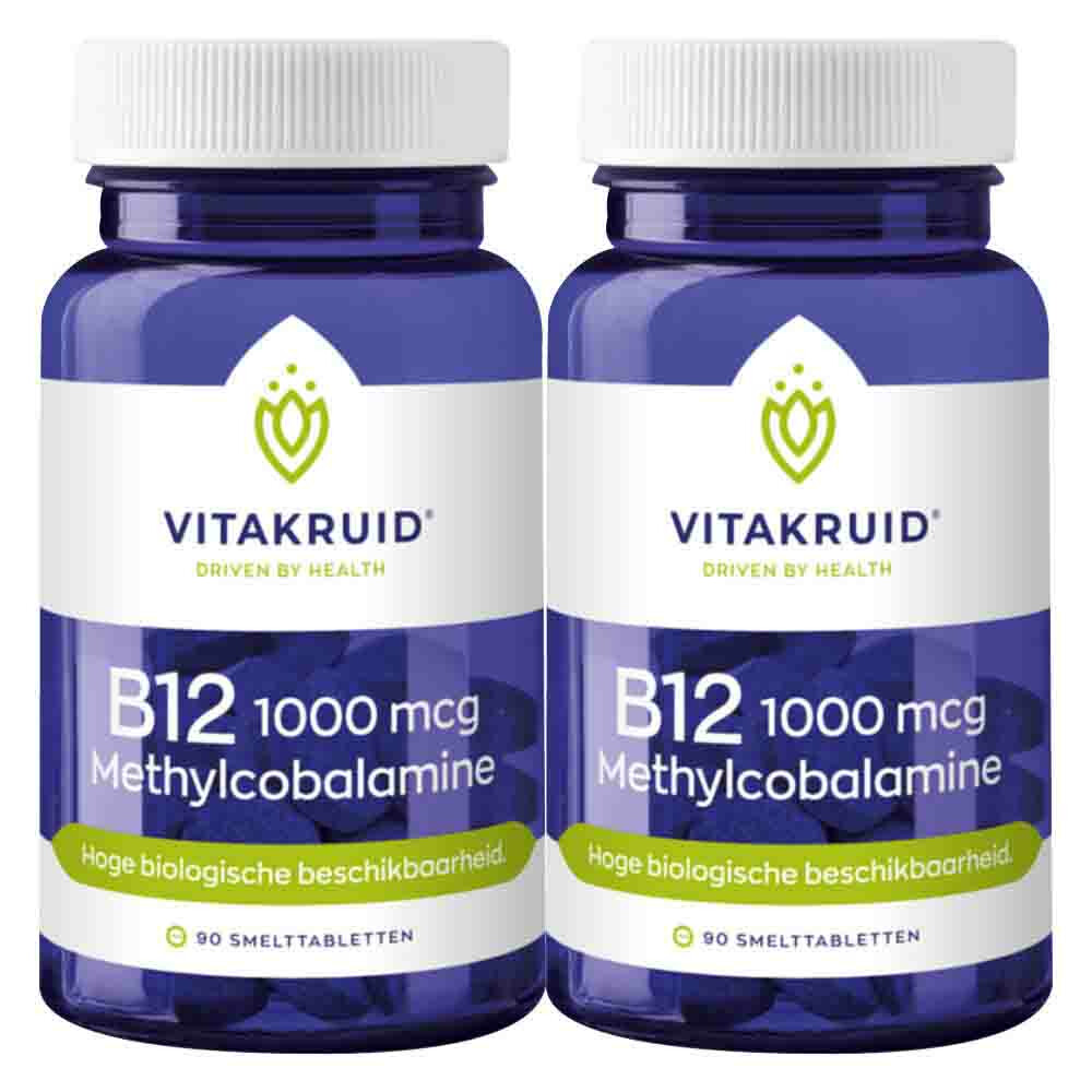 2x Vitakruid B12 Methylco 1000 Mcg 90 tabletten