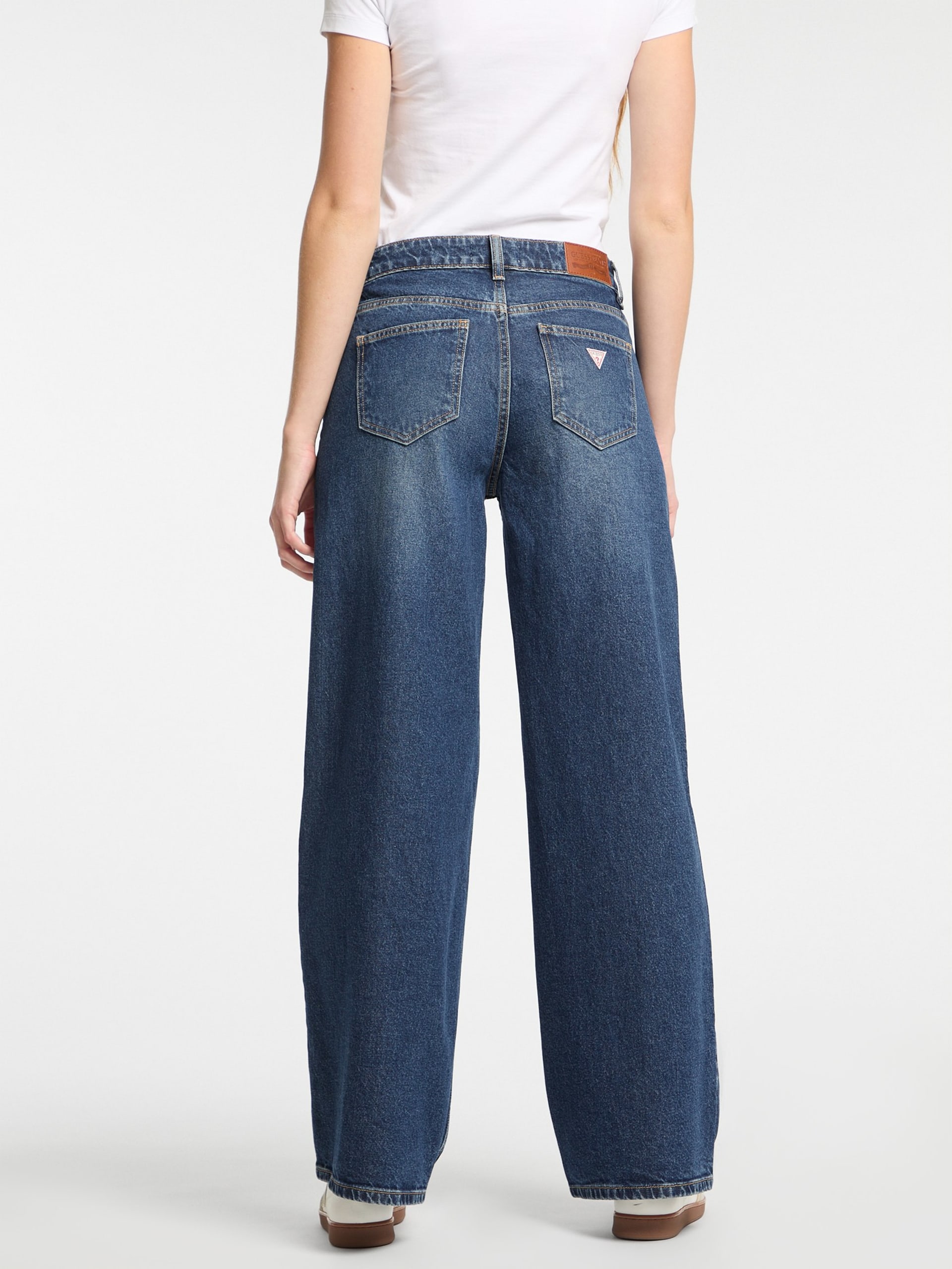 Calça jeans G11 de perna larga