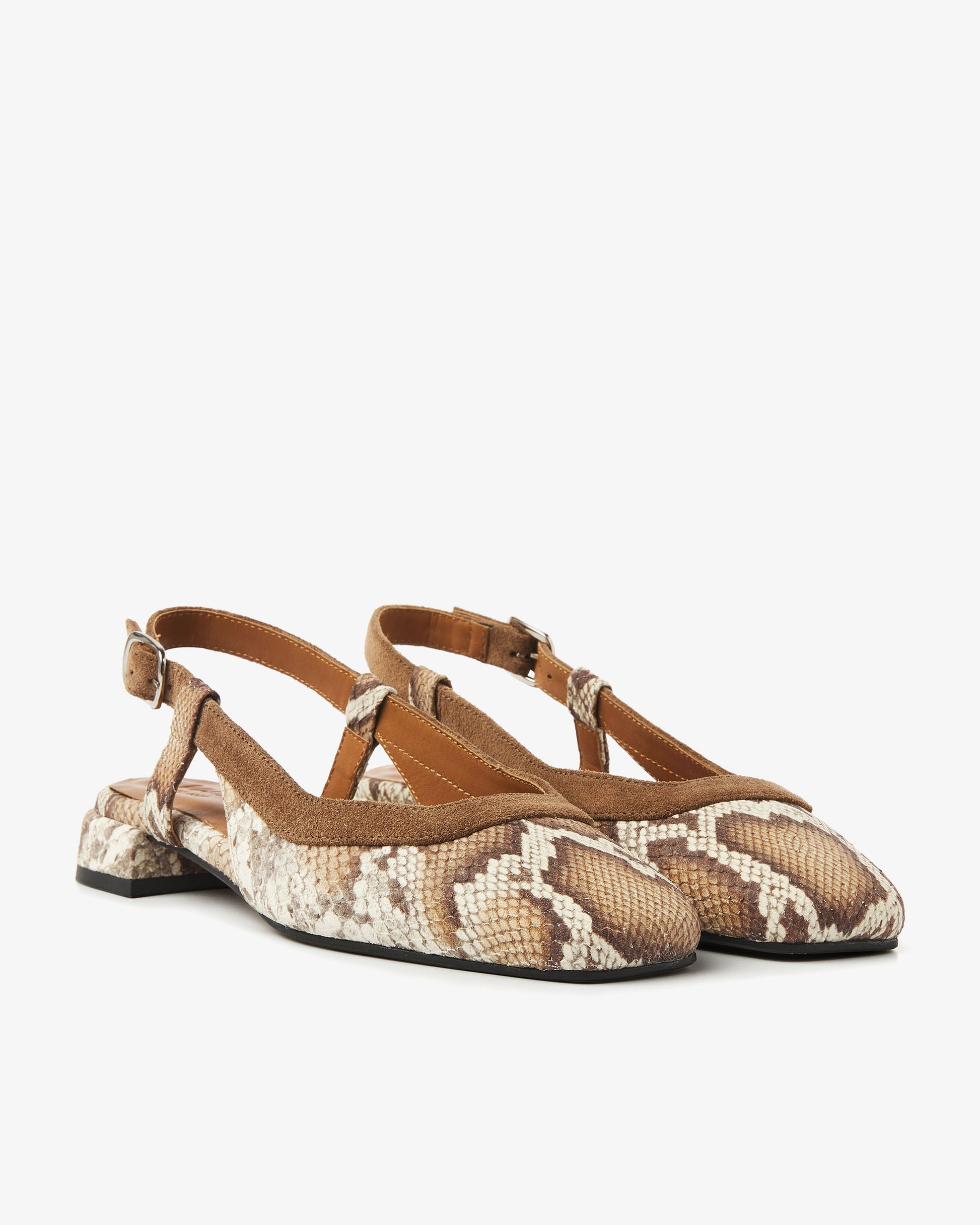 VIA VAI slangenprint slingbacks Julie Xena