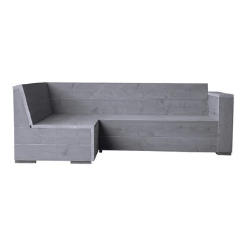 Hoekbank Engelburg grijs steigerhout