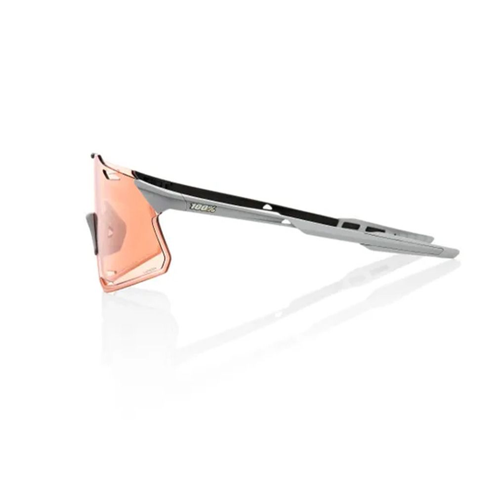 100 percent HYPERCRAFT - Lunettes de soleil matte stone grey/hiper crimson silver mirror