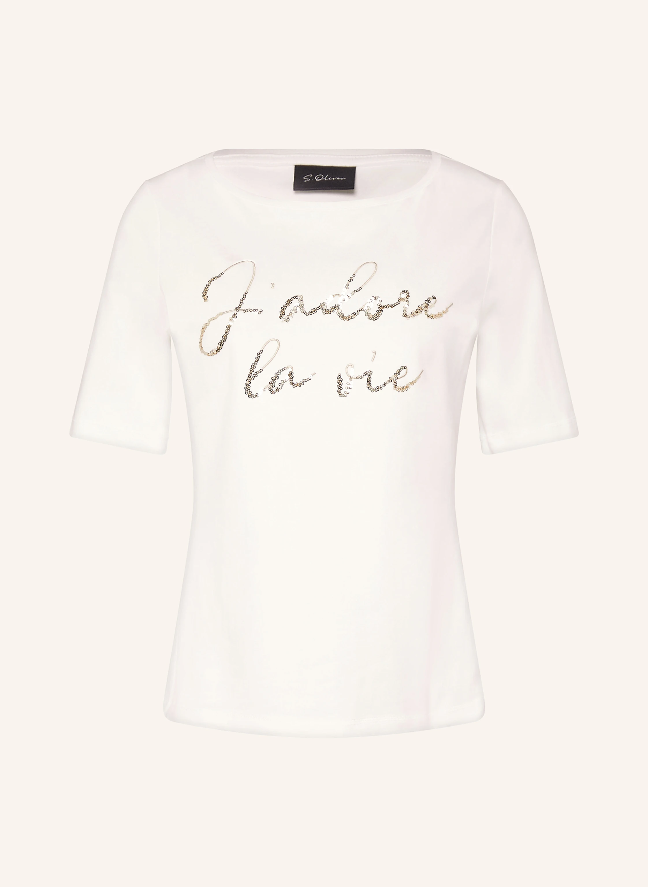 s.Oliver BLACK LABEL T-Shirt mit Pailletten