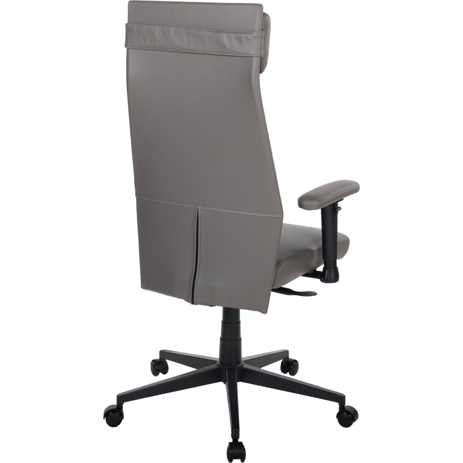 Bürostuhl Matterhorn Microfaser Leder-Optik grau