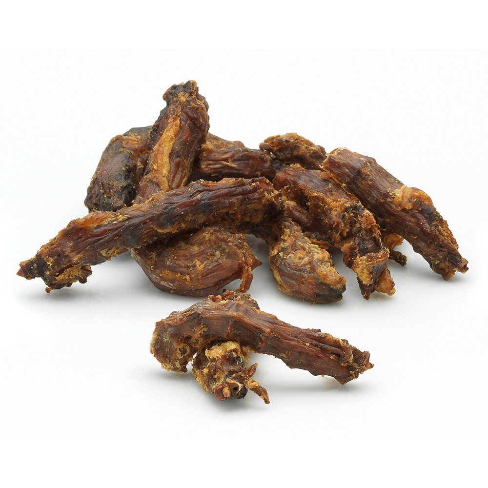 Pescoços de cachorro com sabor de frango