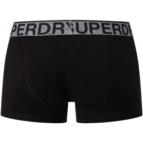 Superdry - Pack De 3 Calzoncillos De Algodón Orgánico Negro