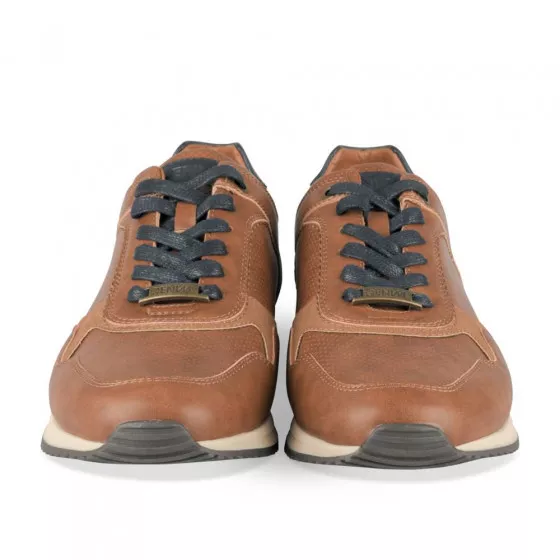 Baskets COGNAC DENIM SIDE