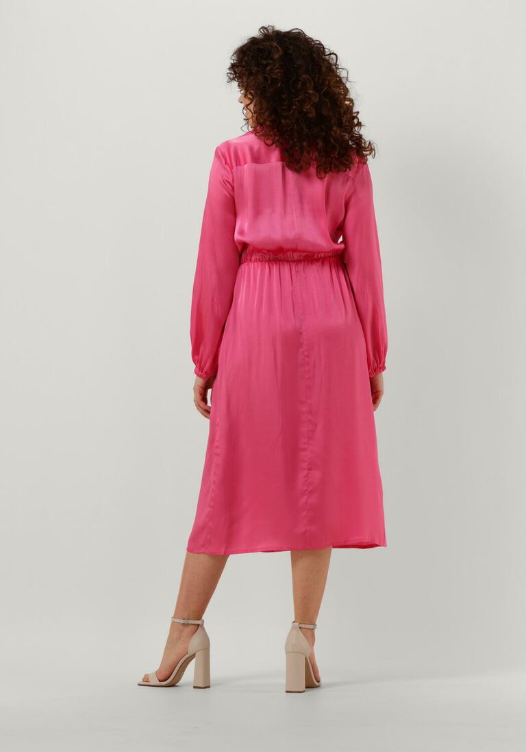 SEMICOUTURE fuchsia semicouture midi jurk becka