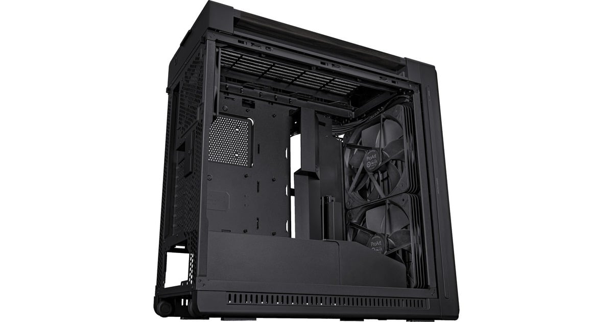 ASUSProArt PA602 Wood Edition - Tempered Glass Panel big tower behuizing  (Zwart | 4x USB-A | 1x USB-C | Tempered Glass, Tweedekans)