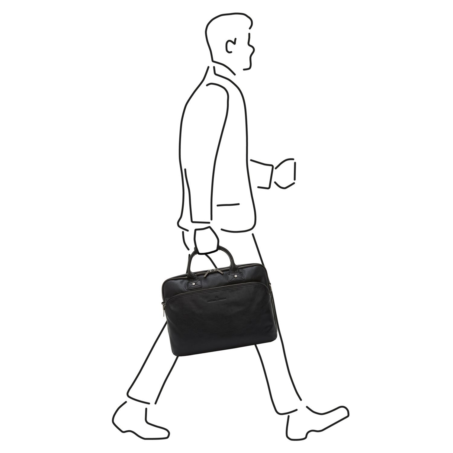 Castelijn & Beerens Firenze Laptoptas 15,6 inch + Tablet RFID Zwart