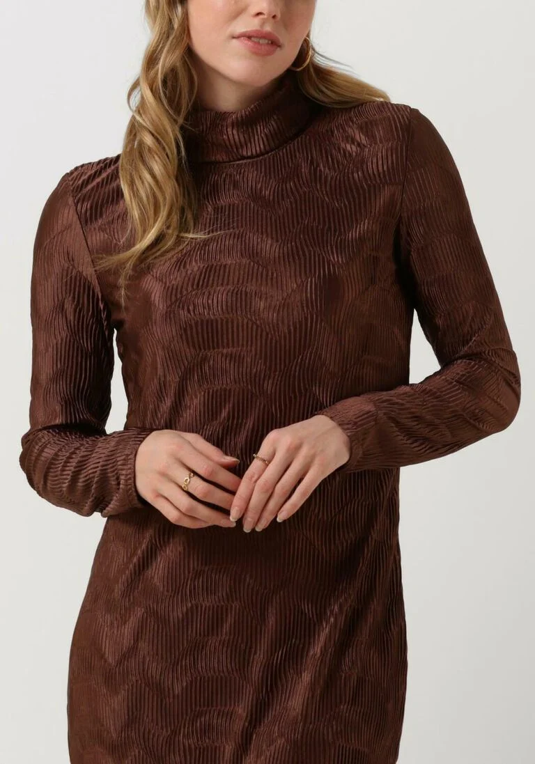 ANOTHER LABEL bruine another label maxi jurk alaiya dress l/s
