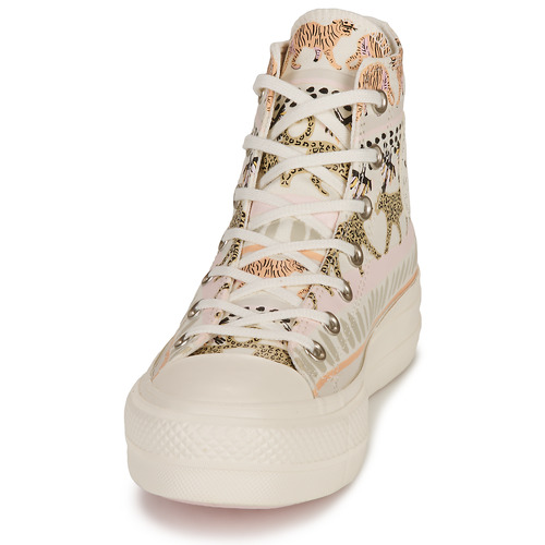 Converse - CHUCK TAYLOR ALL STAR  LIFT-ANIMAL ABSTRACT - Blanc/Multicolore
