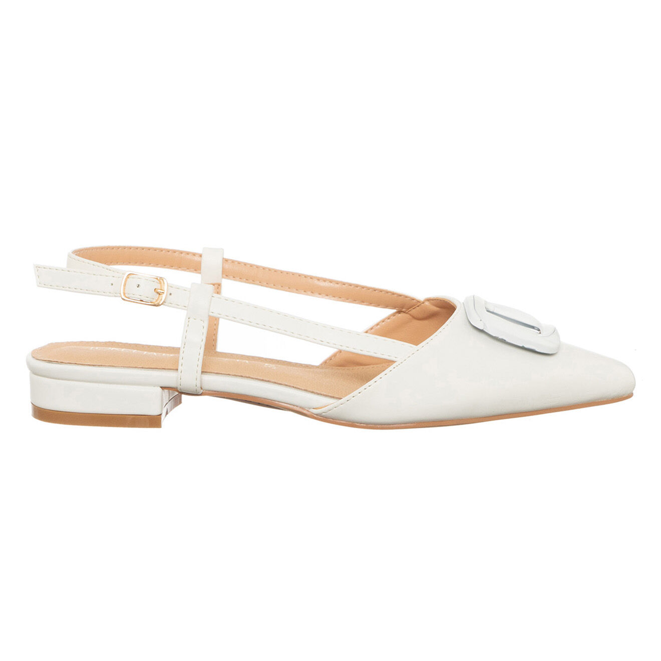Loretta by Loretta Slingbacks Lison blanches