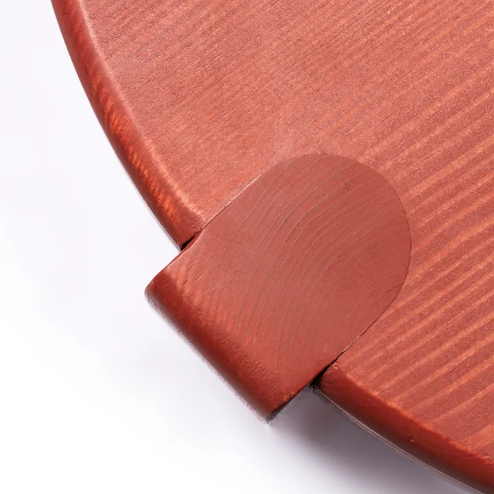 FDB Møbler - D108 Ragnesminde Couchtisch, Ø 48 cm, carmine red