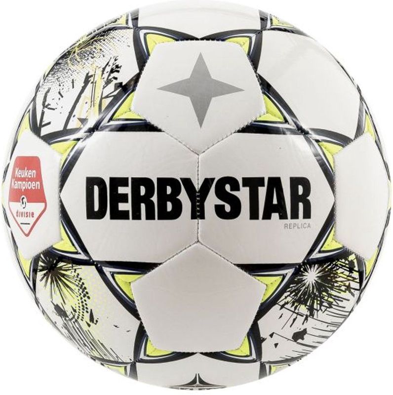 Derbystar - Keuken Kampioen Replica Bal - Voetbal - Wit - Kunststof