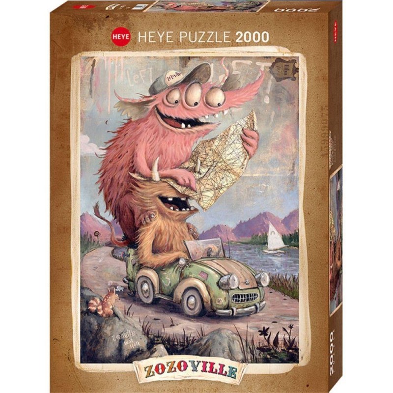 Puzzle 2000 pièces - Zozoville - Road Trippin