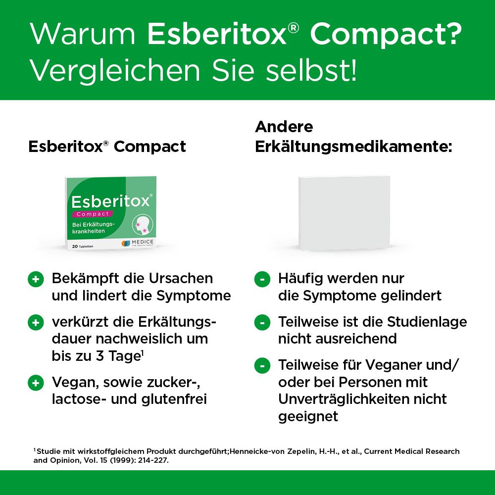 Esberitox COMPACT Tabletten bei Erkältungskrankheiten