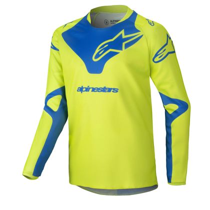Maillot cross Alpinestars RACER - VEIL - ENFANT - Jaune / Bleu