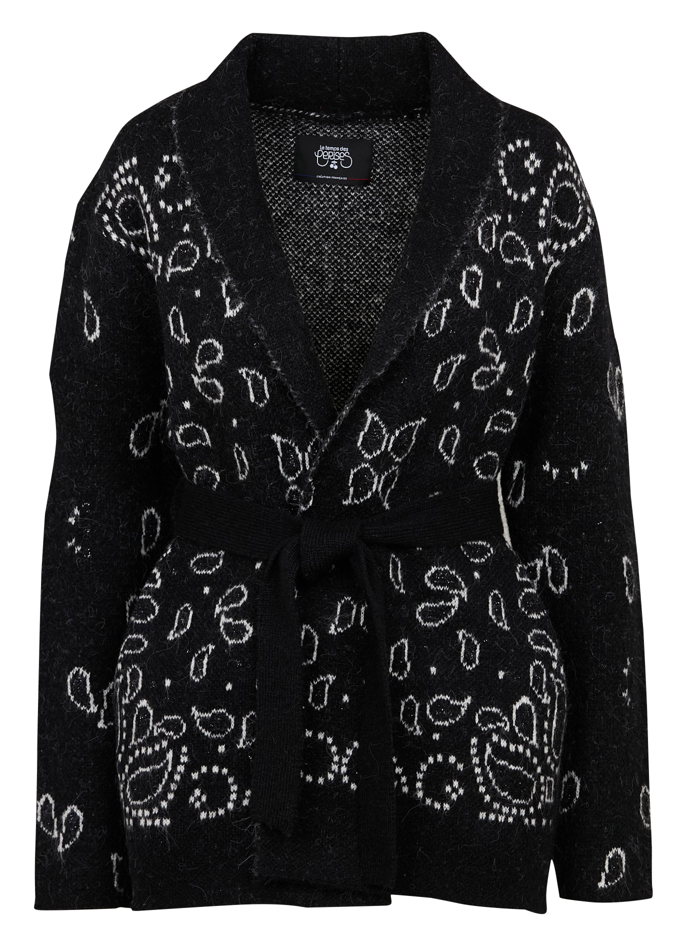 BAO - Gilet en jacquard bandana | Noir