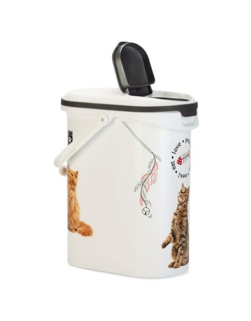 Curver Voercontainer Kat - Kattenvoerbewaarbak - 10 l