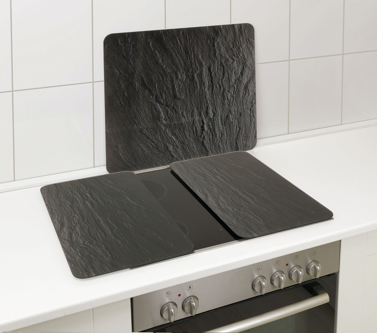 Glas-Abdeckplatte Multi – Schiefer
