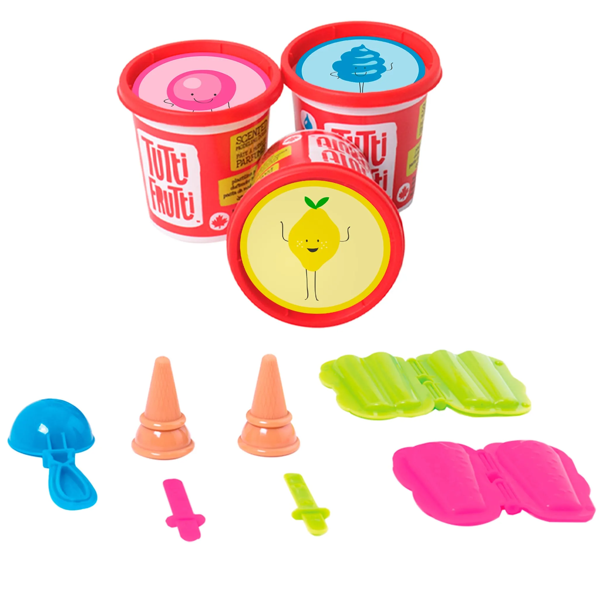 Tutti Frutti Trio Pâtes à Modeler - Sucettes Glacés